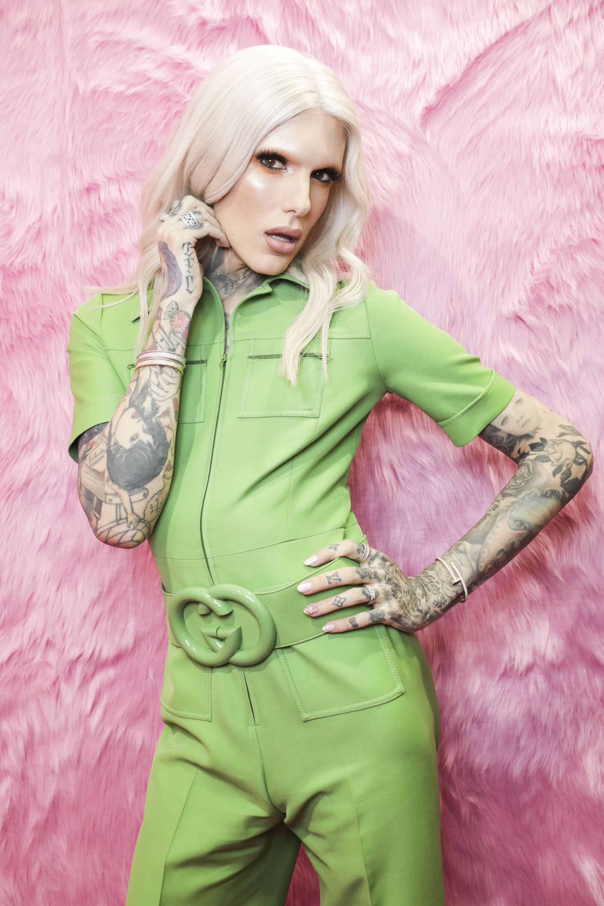 jeffree star gucci outfit