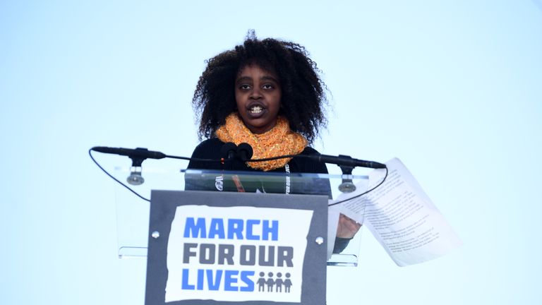 Image result for student speakers at march for our lives