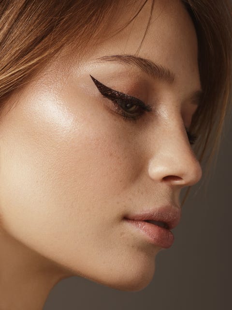 Portrait of beautiful woman with cat eye make-up Portrait of beautiful woman with cat eye make-up