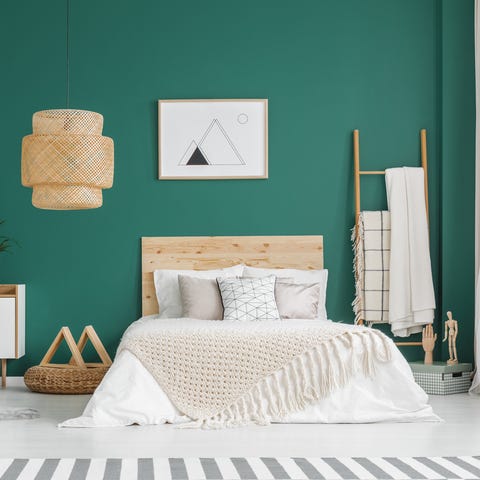 green bedroom