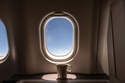 Cup Of Water In Airplane, Travel