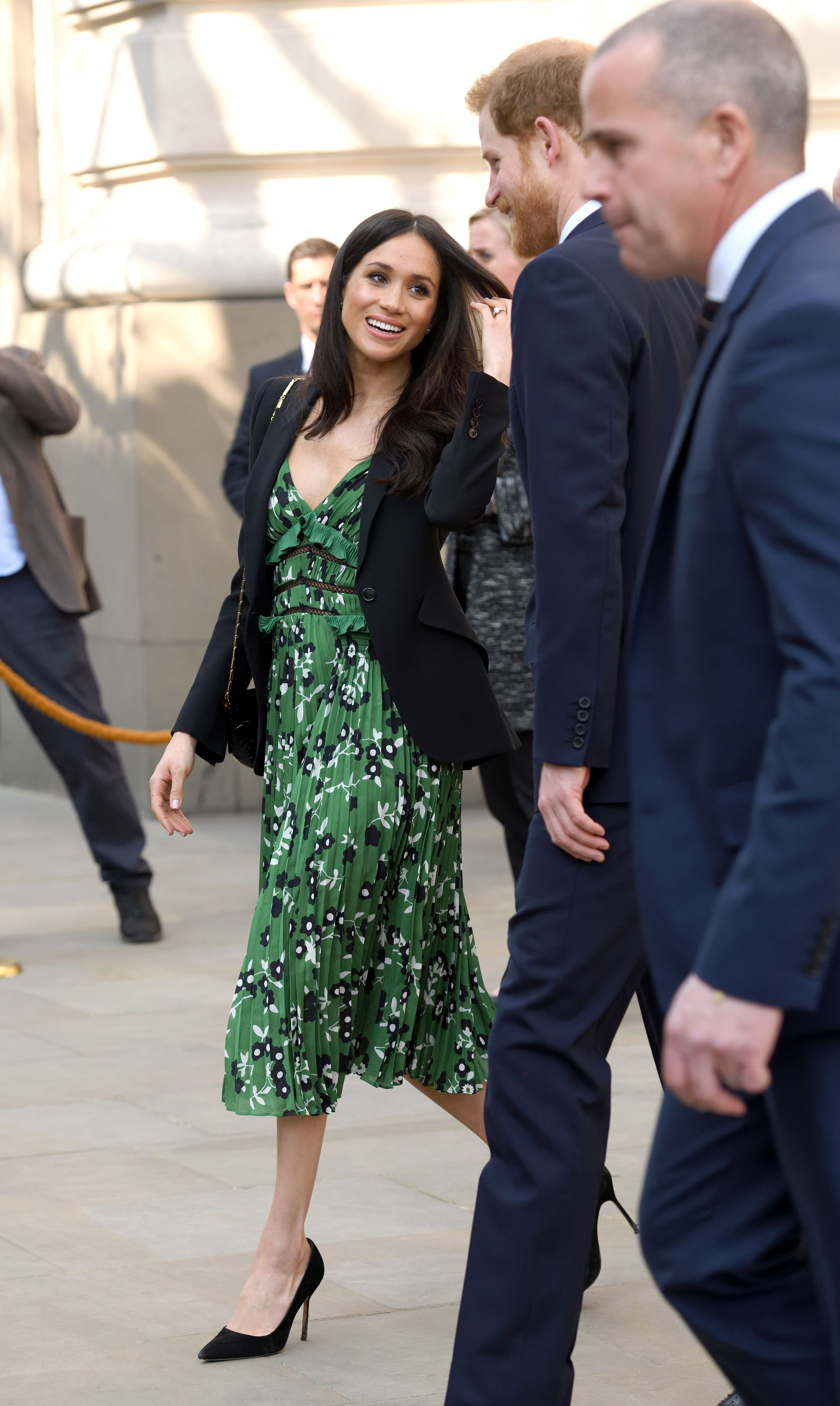 self portrait dress meghan markle