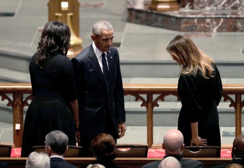 Barbara Bush S Houston Texas Funeral Pictures Of Melania Trump