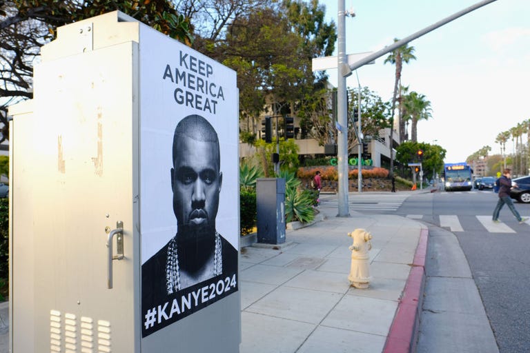 Kanye 2024 Posters Are Spotted As Rumours Grow Of Presidential Run