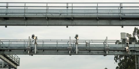 Electronic Toll Road Control System In Portugal