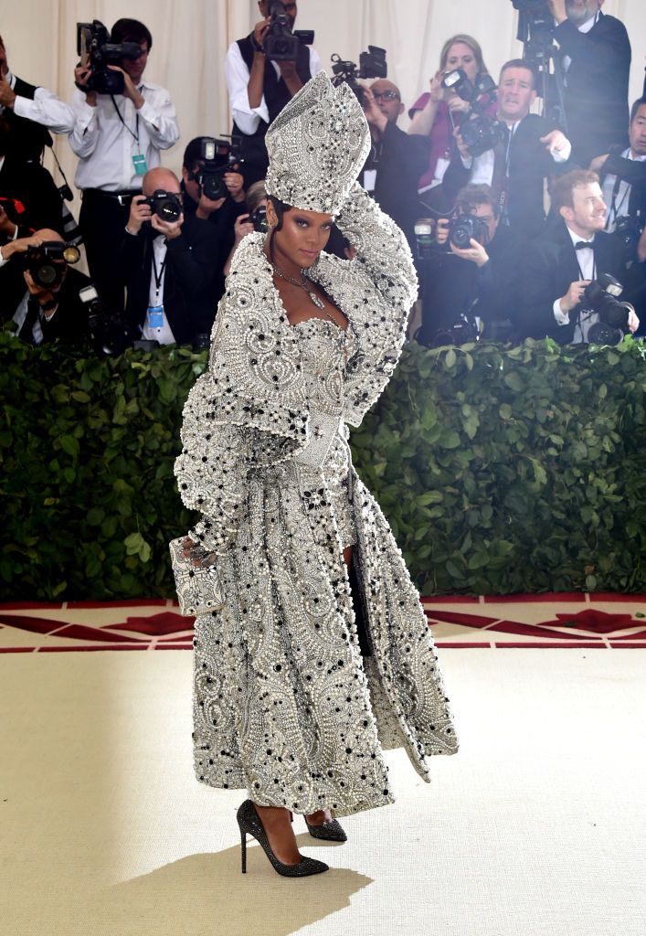 Rihanna Has the Best Look at the Met Gala -- Dressed as The Pope