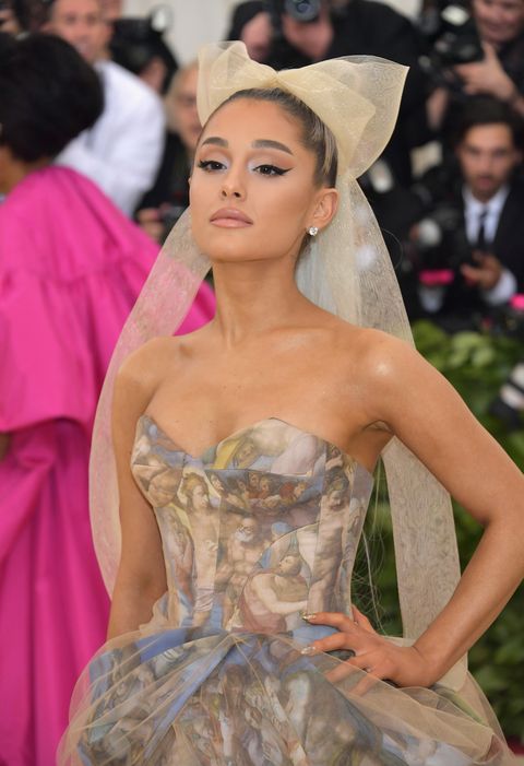 Ariana Grande Sistine Chapel Vera Wang At Met Gala 2018