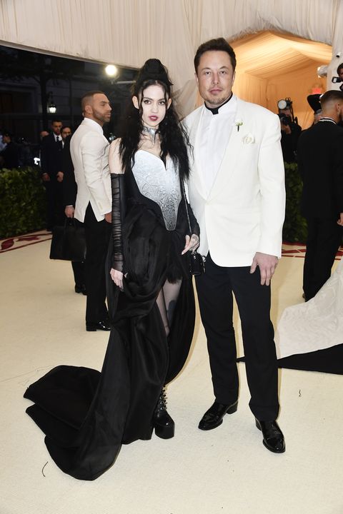 Elon Musk and Grimes at the Met Gala 2018