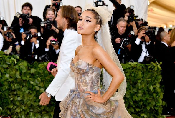 Ariana Grande at the Met Gala 2018: Heavenly Bodies: Fashion & The Catholic Imagination Costume Institute Gala