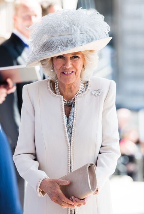 Camilla Parker Bowles Just Stepped Out In A Very Eccentric Feathered Hat Camilla Parker Bowles Just Stepped Out In A Very Eccentric Feathered Hat