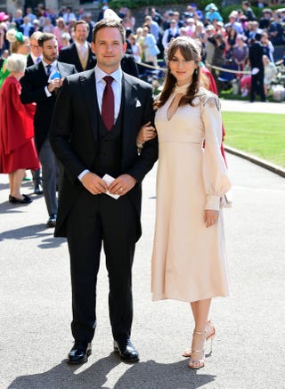 Patrick J Adams et sa femme Troian Bellisario au mariage royal