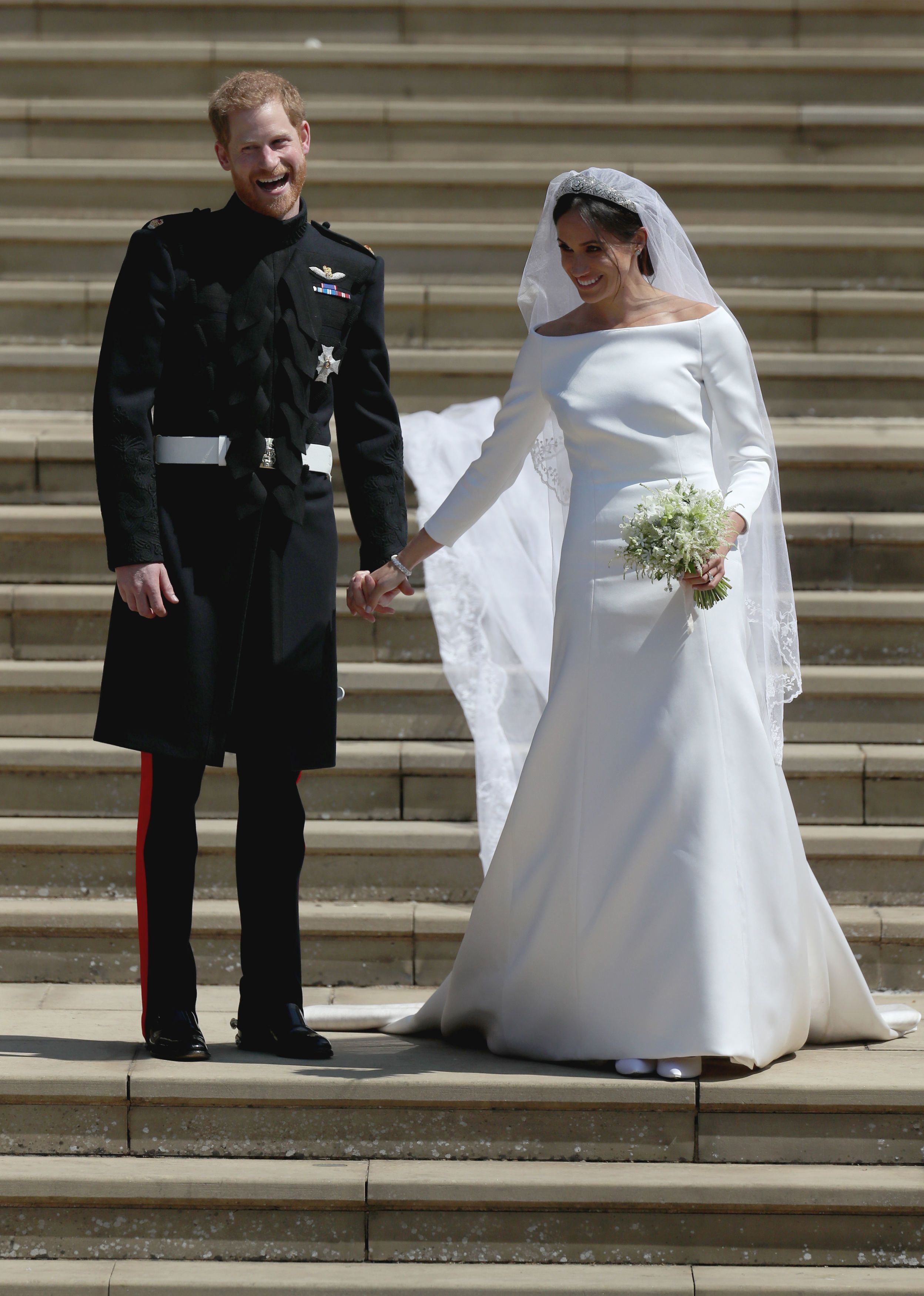 meghan wedding reception dress