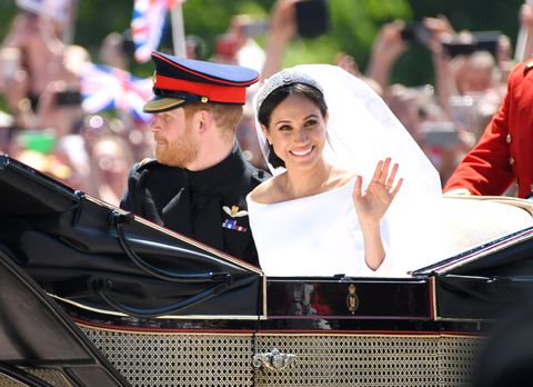 Prince Harry Meghan Markle Duke Duchess Sussex Royal Wedding wave