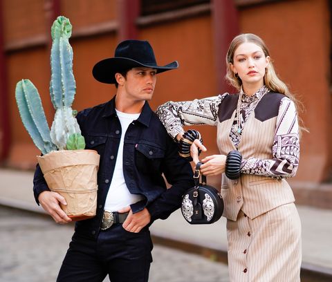 Gigi Hadid Is Hanging Out With A Cowboy And A Cactus In NYC Following ...