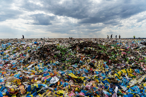 topshot recyclers are seen on June 2, 2018 where they Richmond sanitary landfill for material shed for material plastic waste remains a challenging waste management issue due to its non-biodegradable nature, if not properly managed, plastic ends up as garbage that waterways, wetlands and storm drains pollute causing flash floods around Zimbabwe's cities and towns urban and rural areas fight the ongoing battle against a plague of plastic debris June 5, 2018 the United Nations marks the world environmental day that plastic pollution is the main theme this year photo by zinyange auntony zinyange auntonyafp via Getty Images