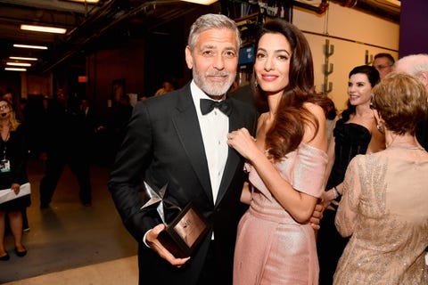 George Clooney Teared Up at Amal's Speech Honoring Him - Amal Clooney ...