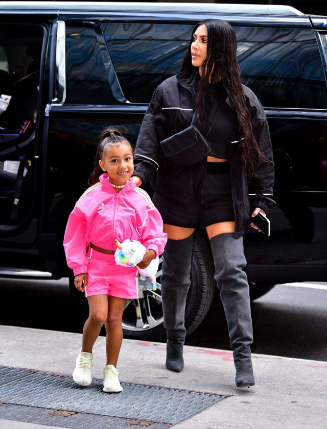 Celebrity Sightings in New York City - June 14, 2018 new york, ny june 14 north west and kim kardashian seen on the streets of manhattan on june 14, 2018 in new york city photo by james devaneygc images