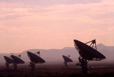 the vla very large array observatorium in one of new mexicos observatory where scientists are seeking extraterrestrial life in the universe with the help of radio waves, magdalena ridge observatory, socorro county, central new mexico photo by plus49construction photographyavalongetty images