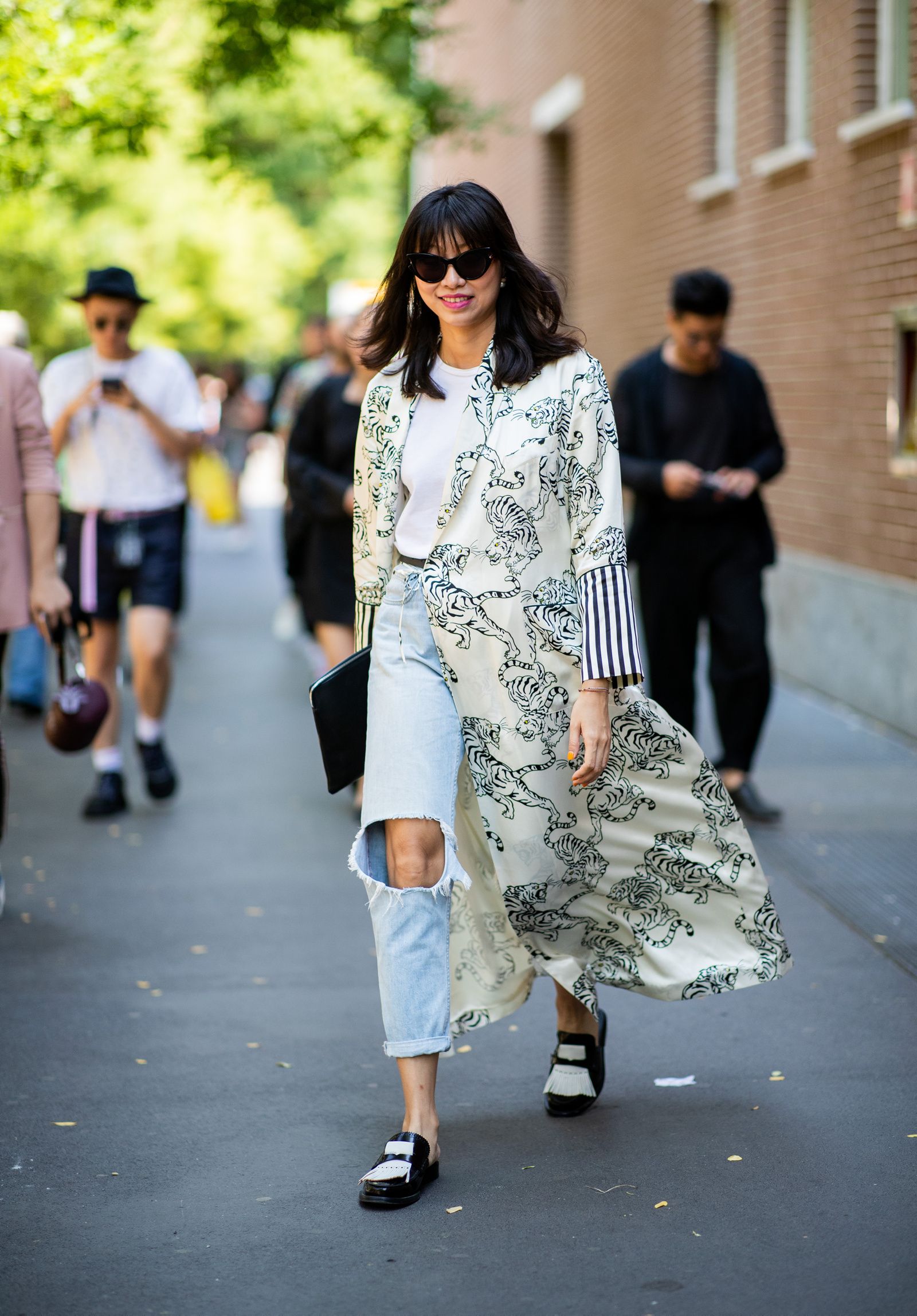 jodie kelling Kimono blanco look casual Moda Ropa deportiva Kimonos 