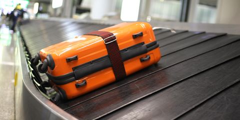 Orange, Baggage, Leather, Metal, Luggage and bags, 