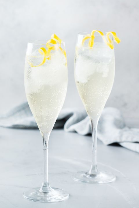 halloween cocktails — classic champage cocktail