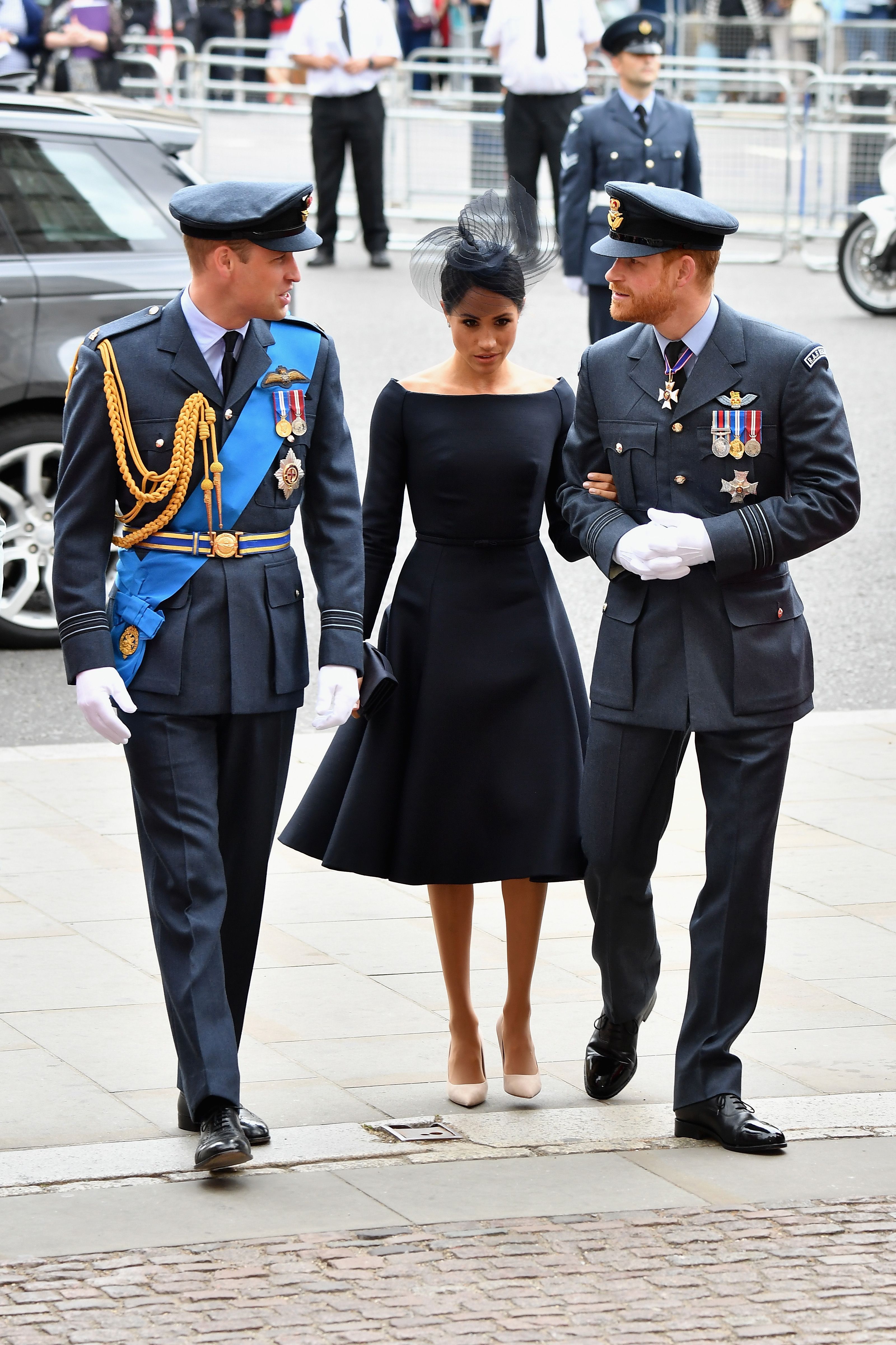 black royal wedding dress