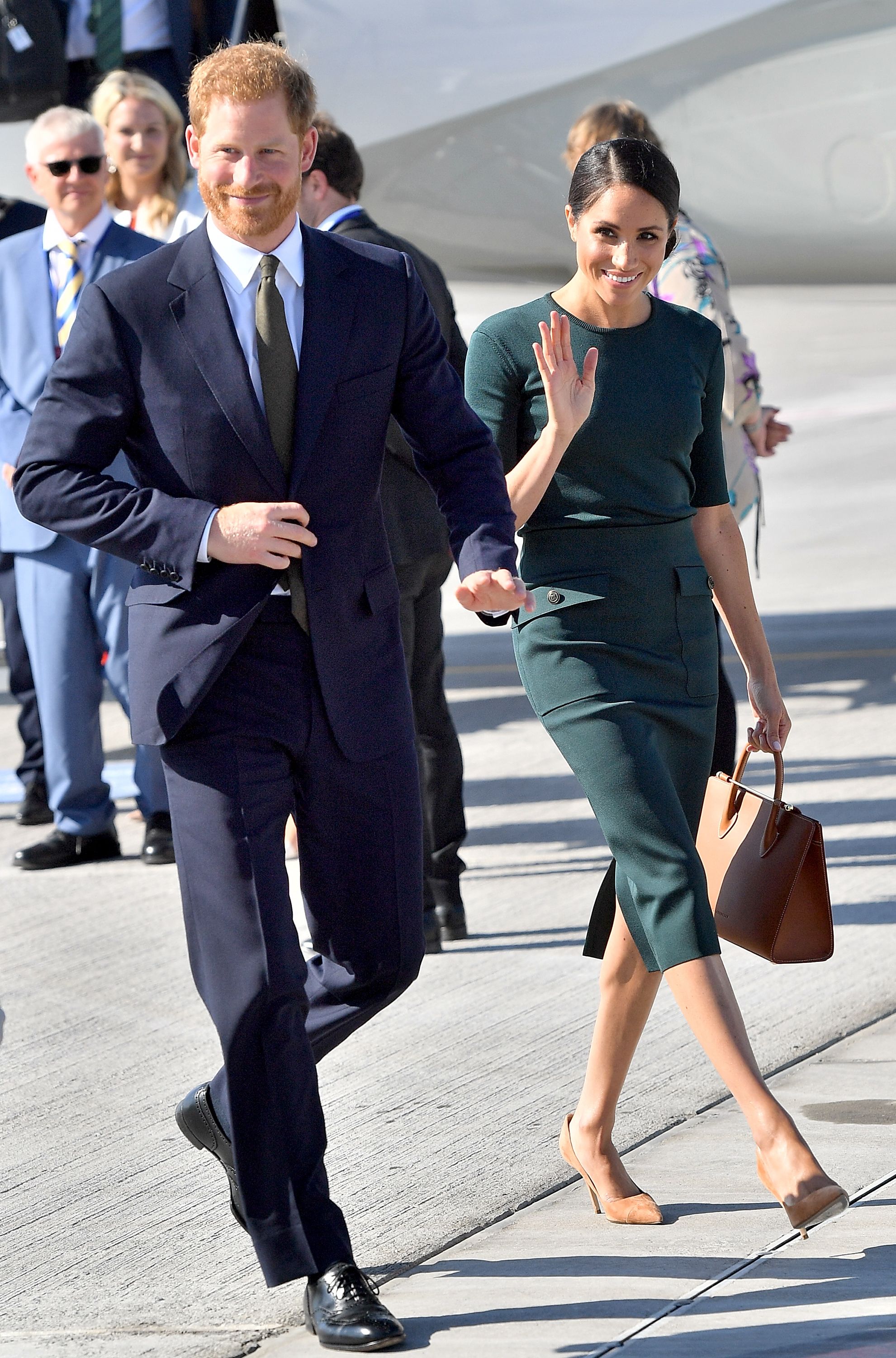 Meghan Markle in Green Givenchy Dress 