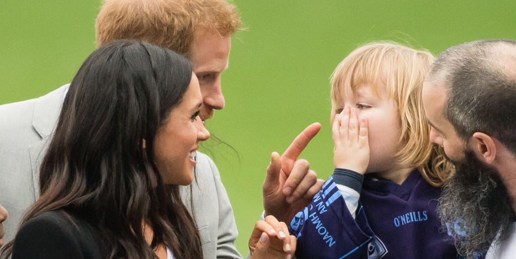 Prince Harry "Told Off" This Adorable 3-Year-Old Boy for Touching Meghan Markle's Hair