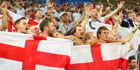 England fans England Croatia semi final World Cup