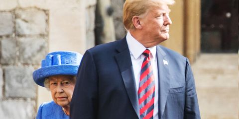 the queen and president trump