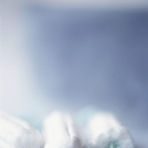 Tampons, close-up, blurred