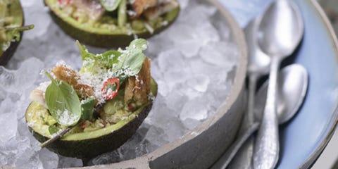 Gevulde avocado paling Gevulde avocado paling