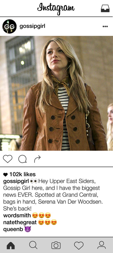 If Gossip Girl Had Instagram If Gossip Girl Had Instagram