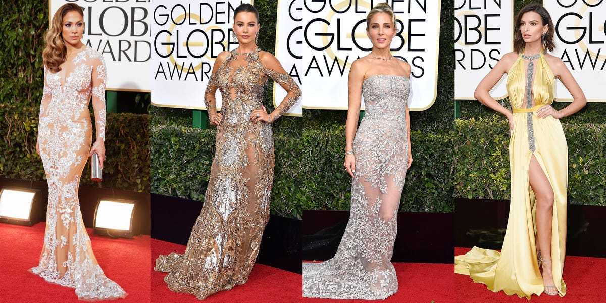 The Most Naked Golden Globes Dresses Of All Time Sexiest Dresses On 