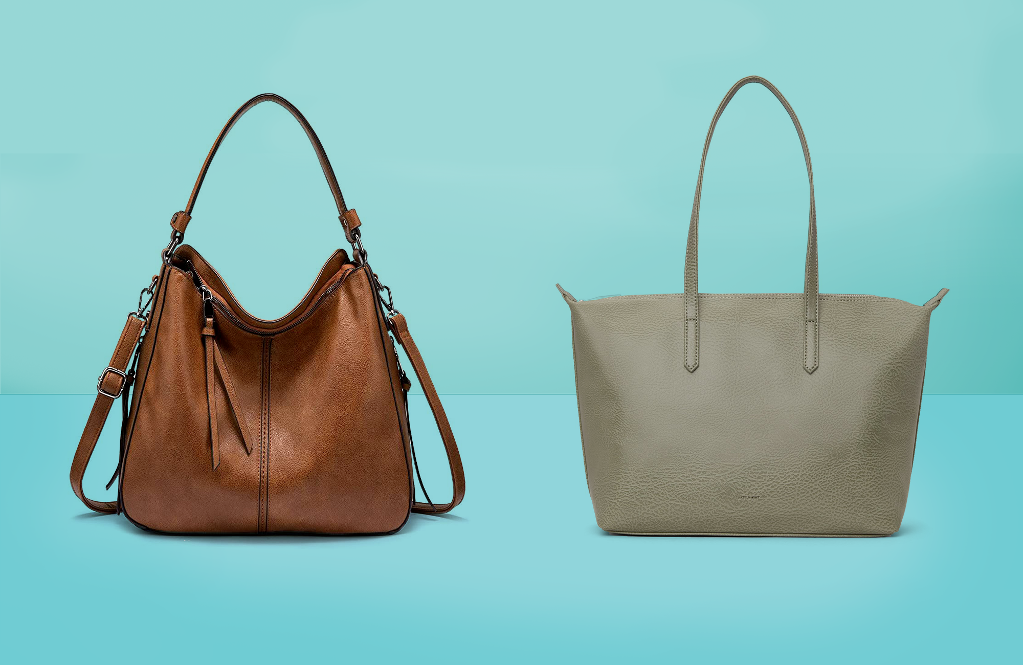 Women Shoulder Crossbody Bag Vegan Leather Messenger Handbag Tote 2 Shape Bags 