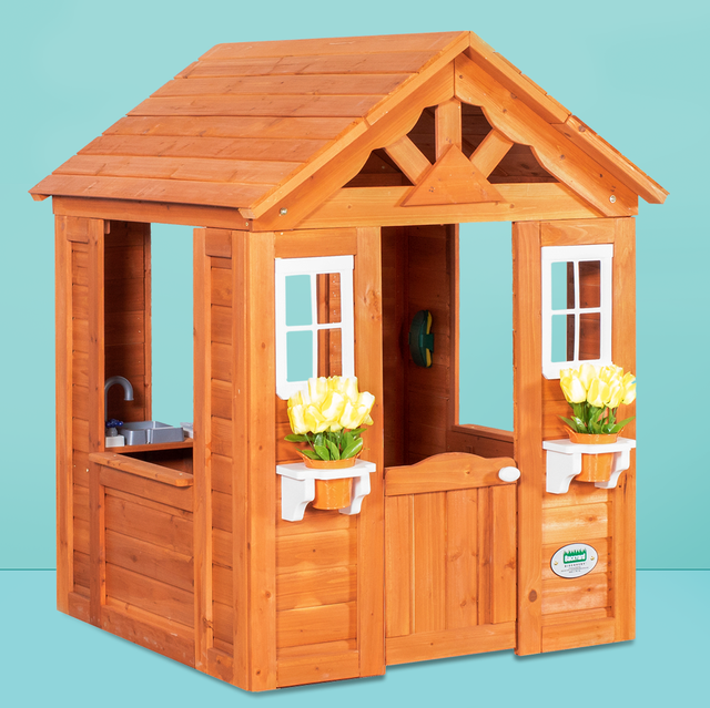 10 Best Playhouses Of 2022 For Kids And, Small Wooden Playhouse With Slide