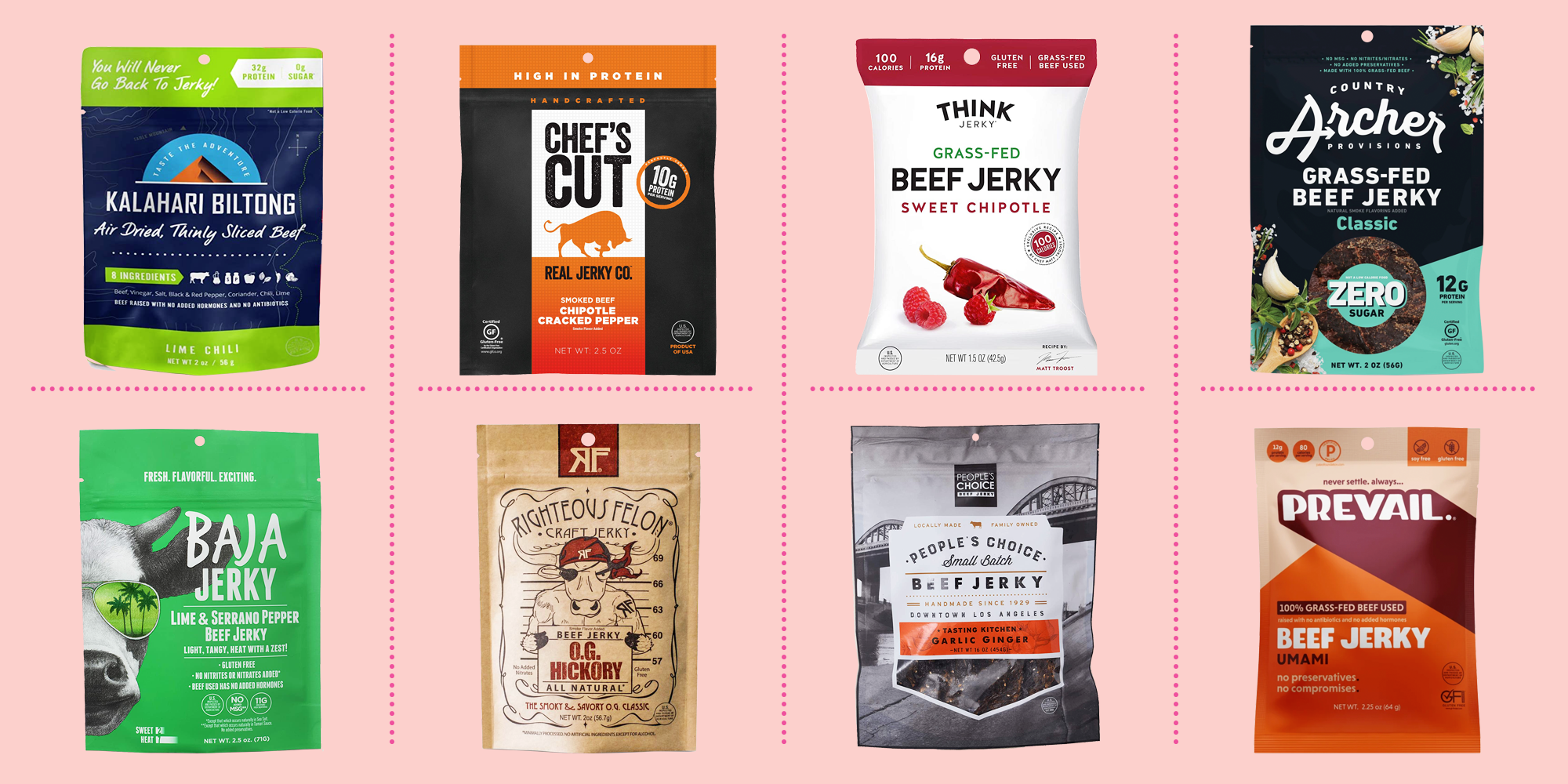 Download 8 Best Beef Jerky Brands 2020 Healthy Beef Jerky PSD Mockup Templates