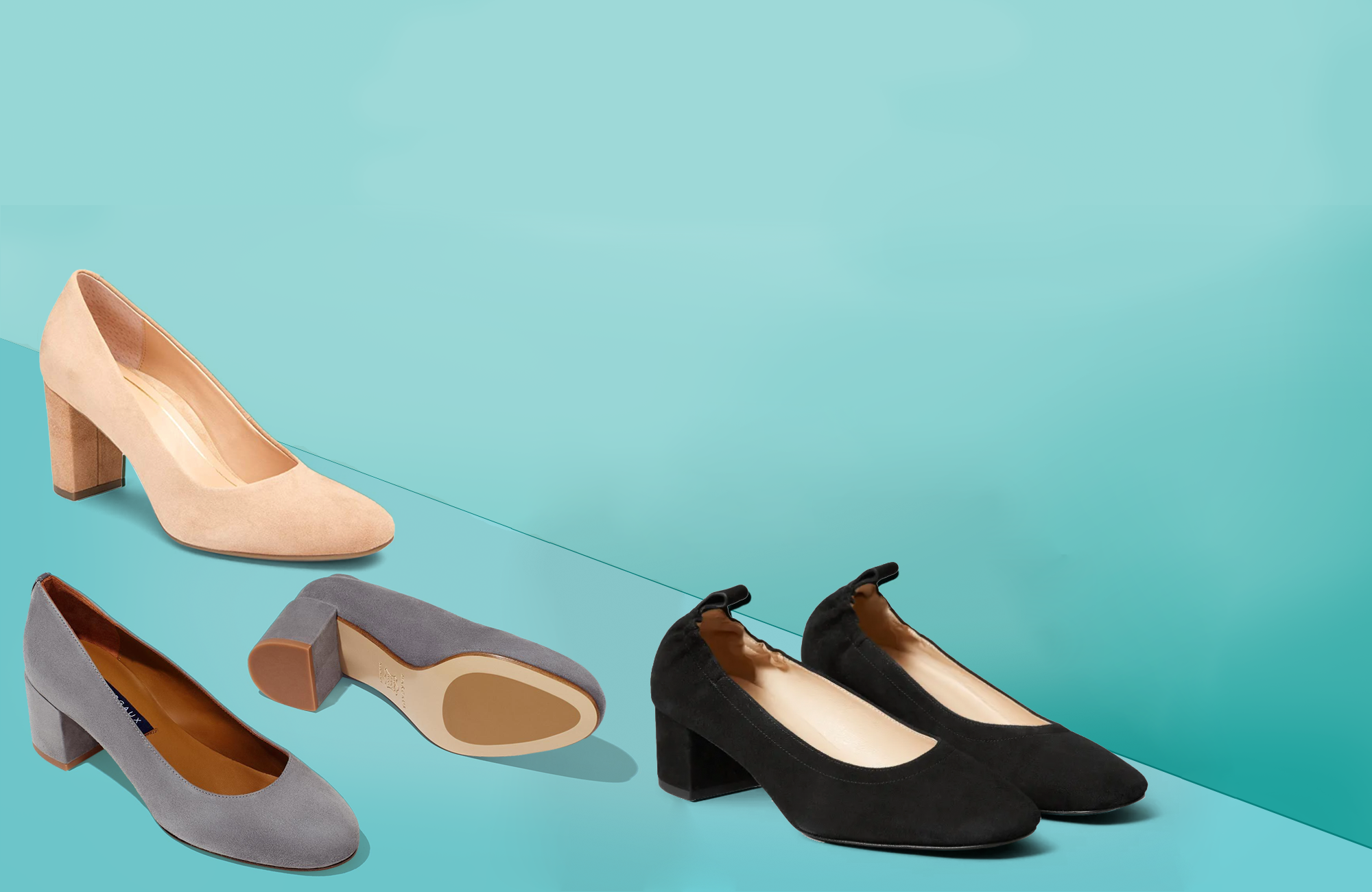 Aisun Womens Comfy Stylish Color Block Slip On Heighten Flat Shoes 
