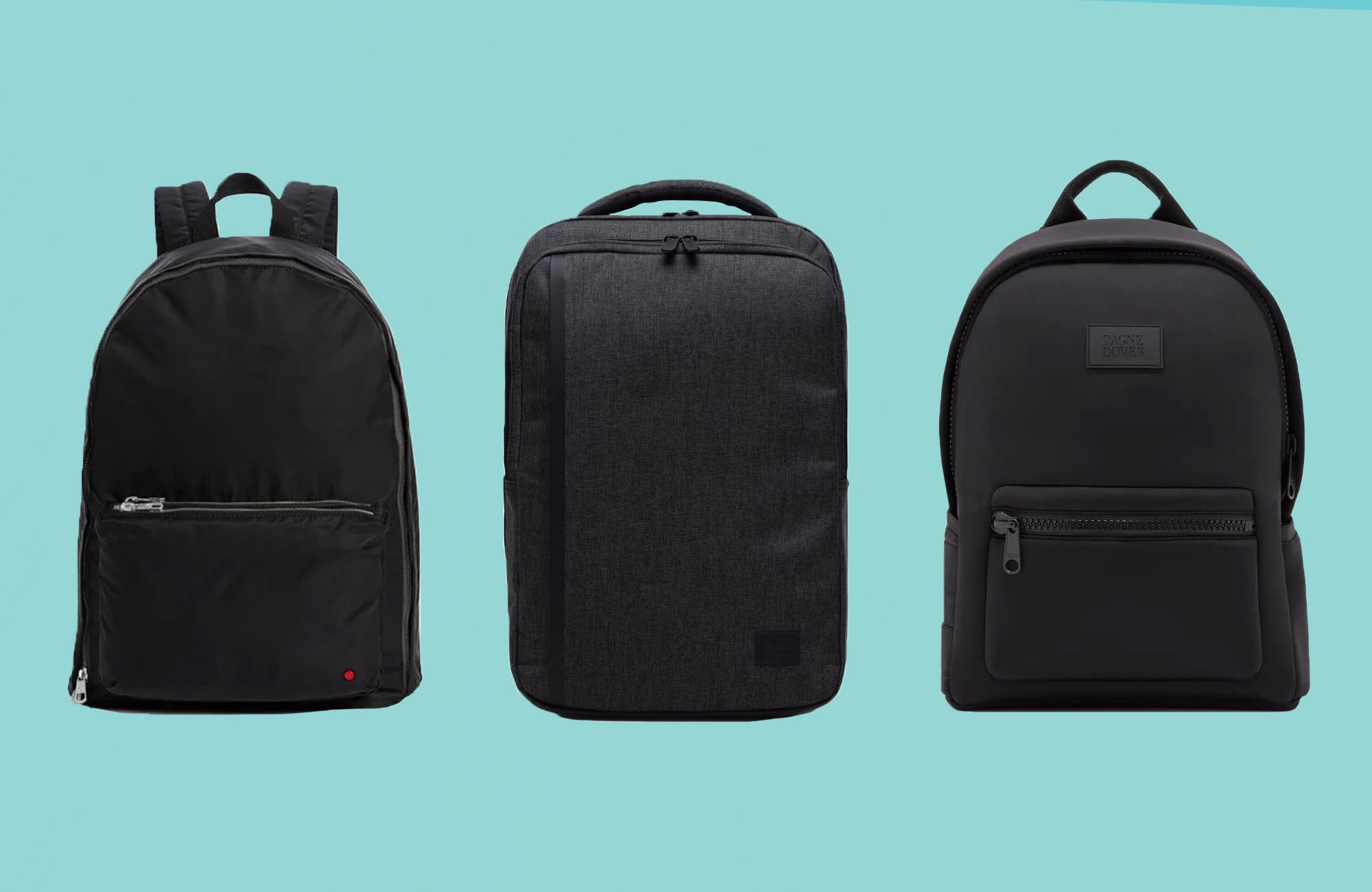 Multi-Pocket Large-Capacity Waterproof Backpack Unisex Simple College Style Haversack Solid Color Backpack