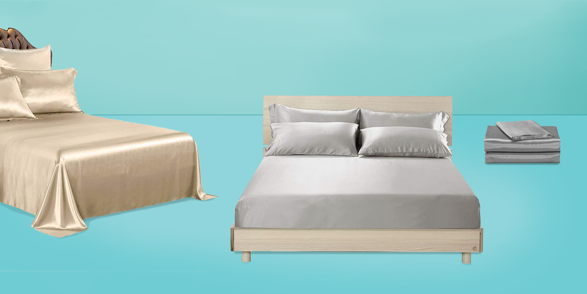 Top Silk Satin Bed Sheet Sets, Split Queen Bed Sheets Canada