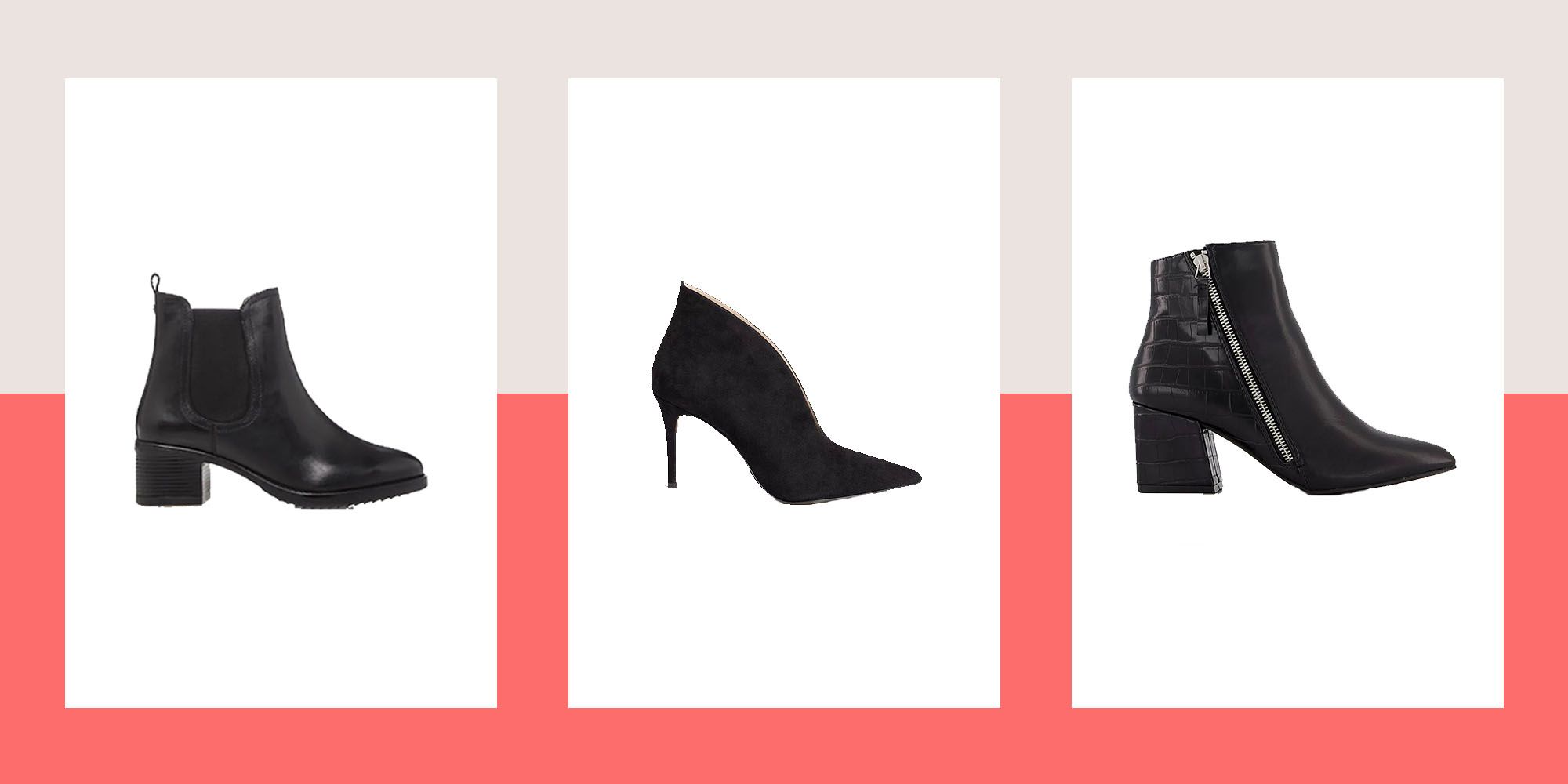 best black heeled booties