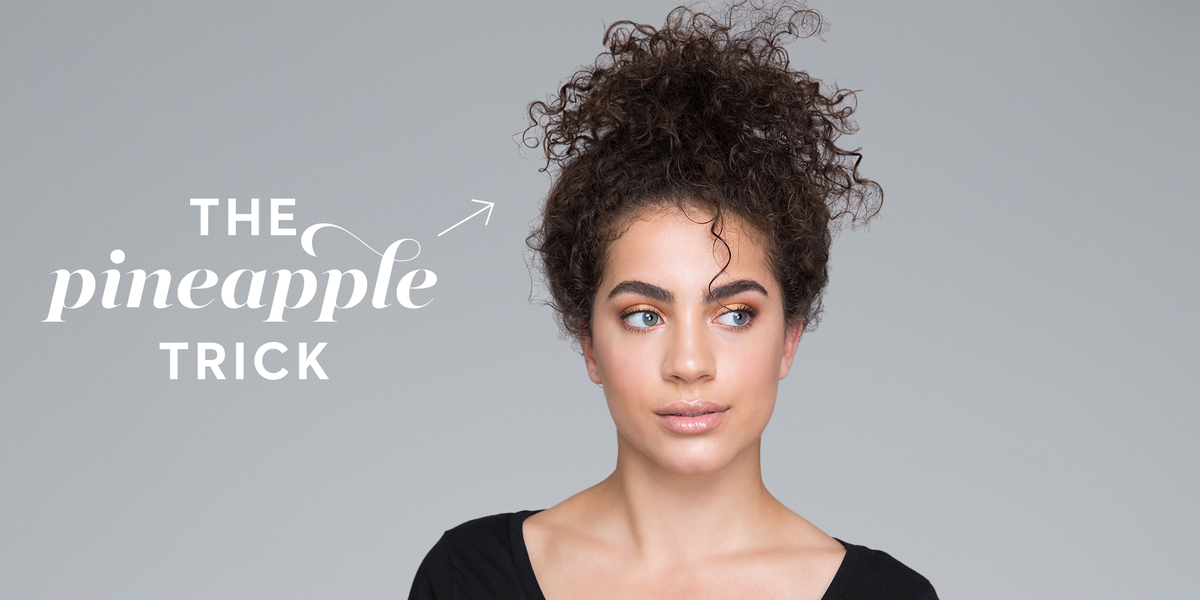 The Pineapple Hair Trick Will Give You Defined Curls Overnight