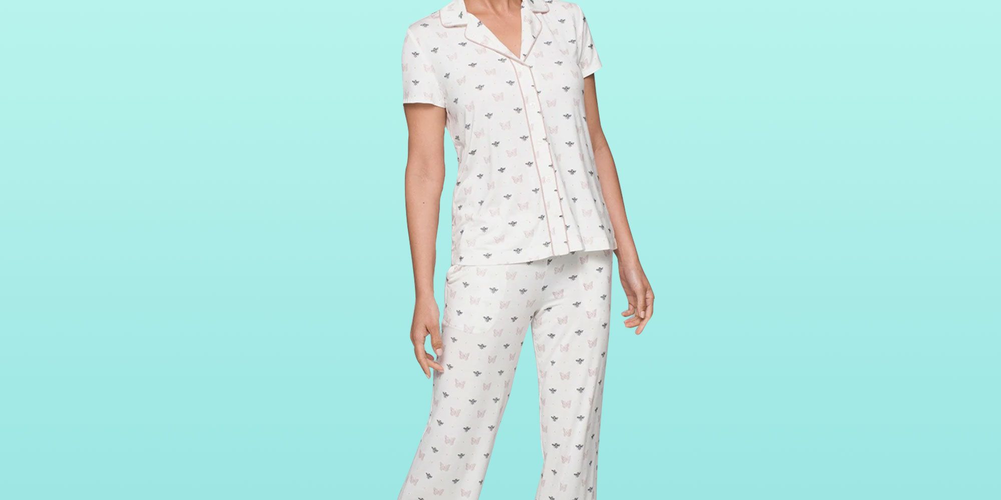PJ Salvage Womens Womens Cozy Long Sleeve Pajama Top Pajama Top