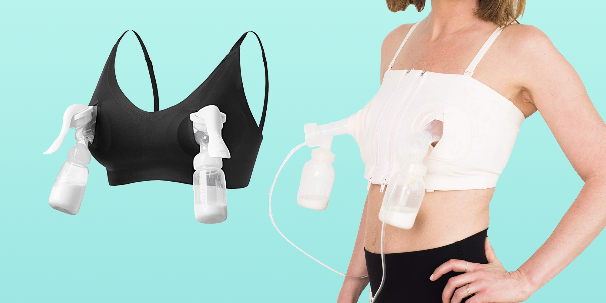 hands free breast pump for large nipples