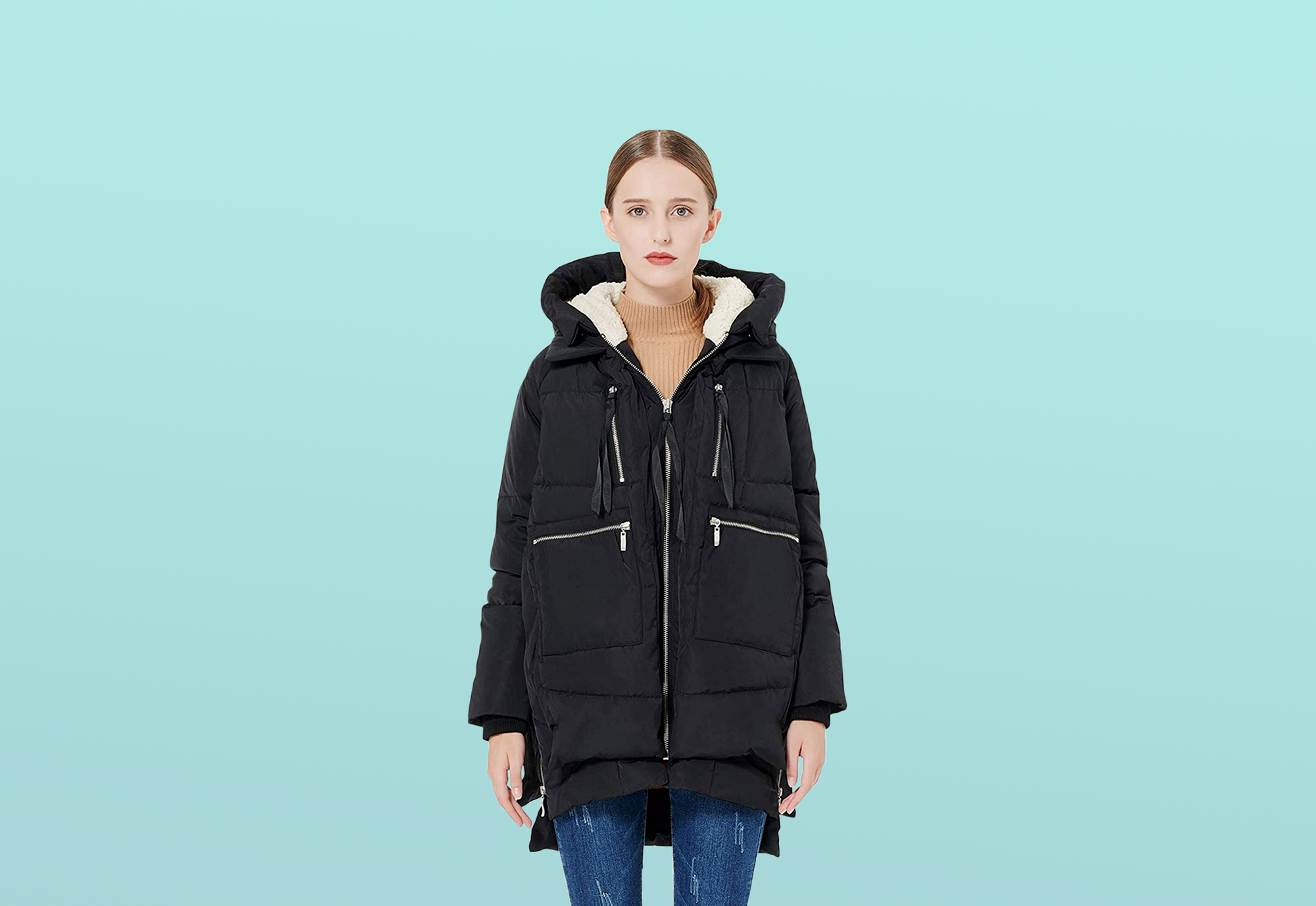 womens winter vest with hood