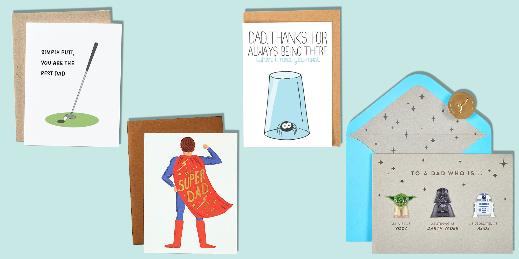 Cute Illustrated Design Father's Day Card for Daddy from Hallmark 