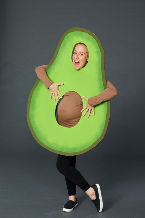rachel rothman wears an avocado pregnant halloween costume