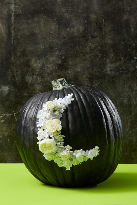 pumpkin carving ideas flower moon pumpkin