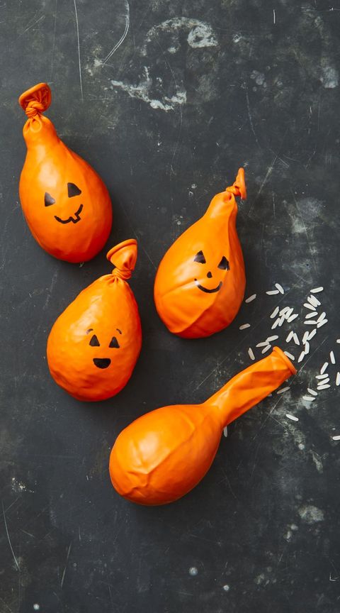 Halloween Craft for Kids — Stress Ball Pumpkins