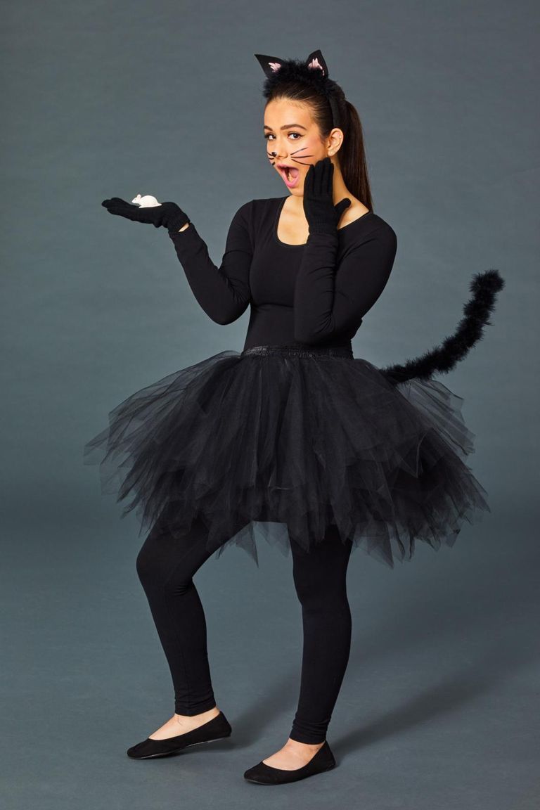 black cat halloween outfit